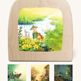 Toverlux StoryLux Griswald and the Babbling Brook sillhouette set featuring artwork by Daniela Drescher.