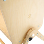 Close up of the triclimb logo on the triclimb arben twr enclosure on a white background