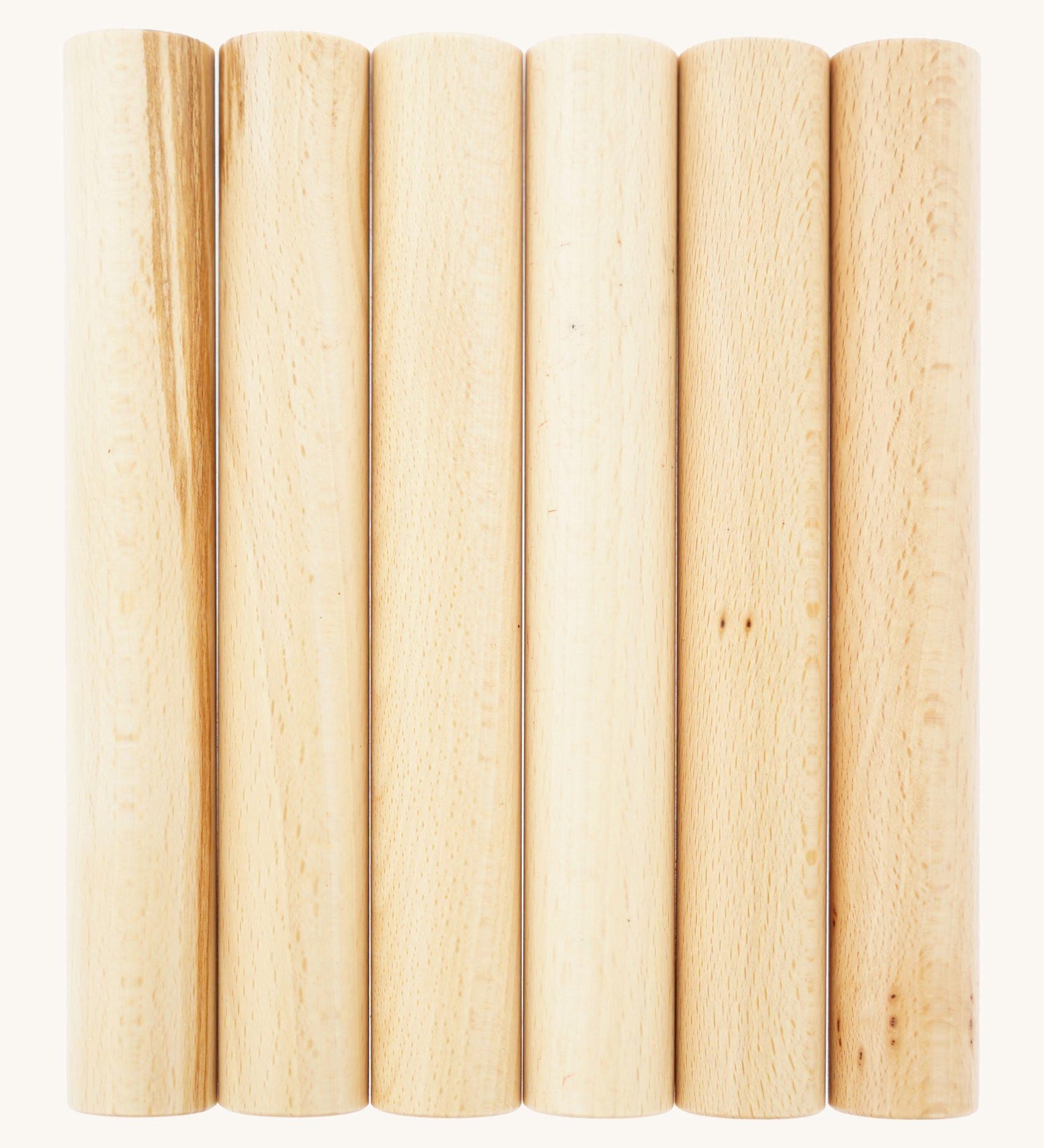Triclimb wooden Miri stick features 6 natural and unpainted sticks that fit on the Triclimb wooden Miri slide.