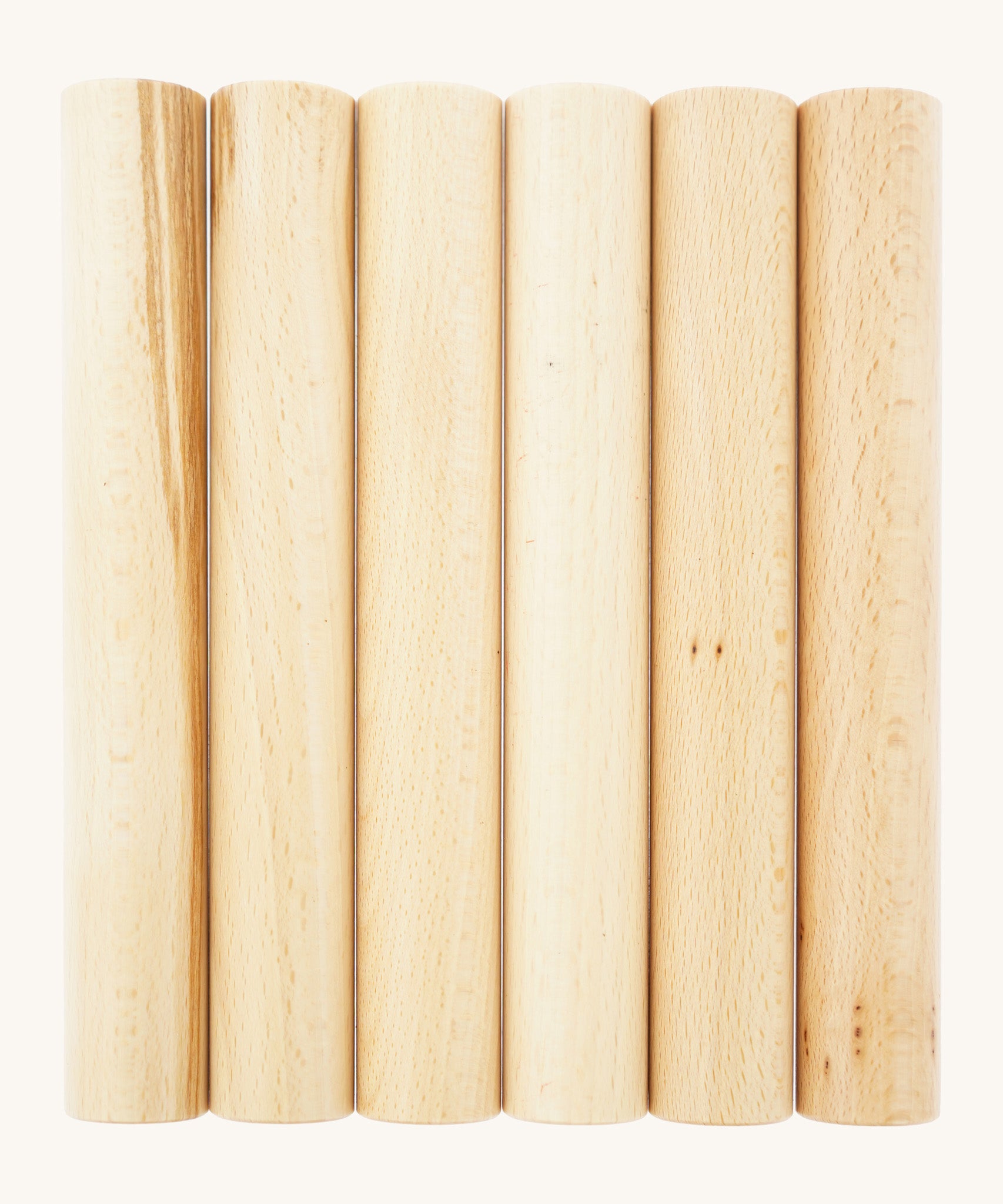 Triclimb wooden Miri stick features 6 natural and unpainted sticks that fit on the Triclimb wooden Miri slide.