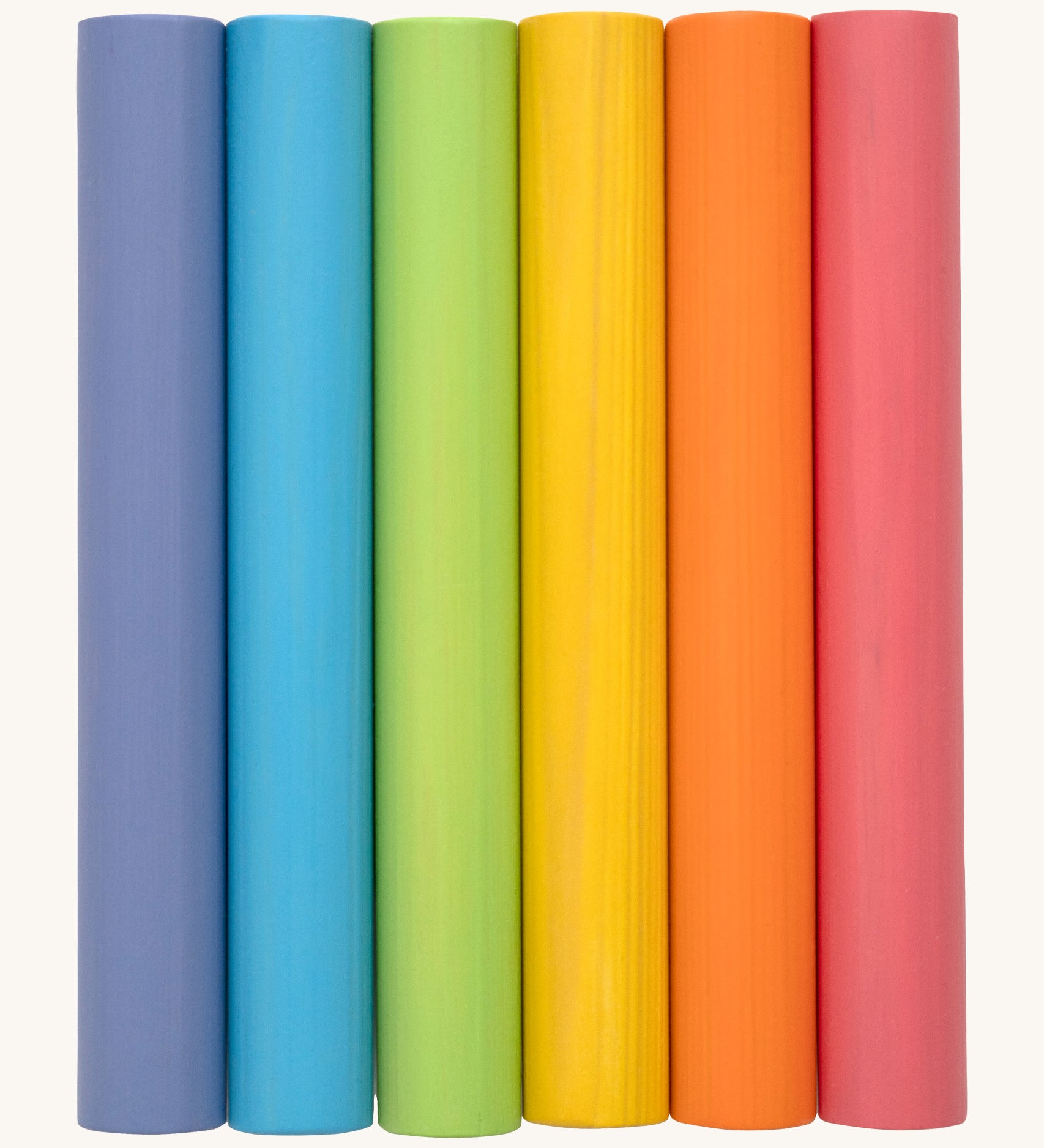 Triclimb wooden Miri stick features 6 pastel inspired coloured sticks including pink, orange, yellow, green, blue and purple that fit on the Triclimb wooden Miri slide.