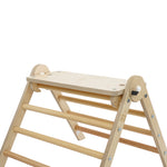 Close up of a Triclimb arben top deck climbing frame accessory on a Triclimb pwt pickler triangle on a white background