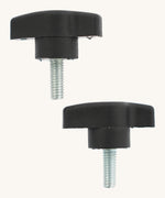 A pack of 2 Triclimb thumbscrews available at Babipur. Additional thumbscrews to attach a Triclimb wheel, arben and a twr.