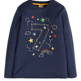 Celebrate a special birthday with this Frugi Magic Number 7 top