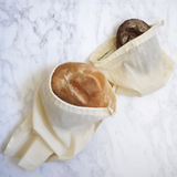 The Turtle Bags organic and fairtrade unbleached cotton bread and grocery shopping bags, in two sizes