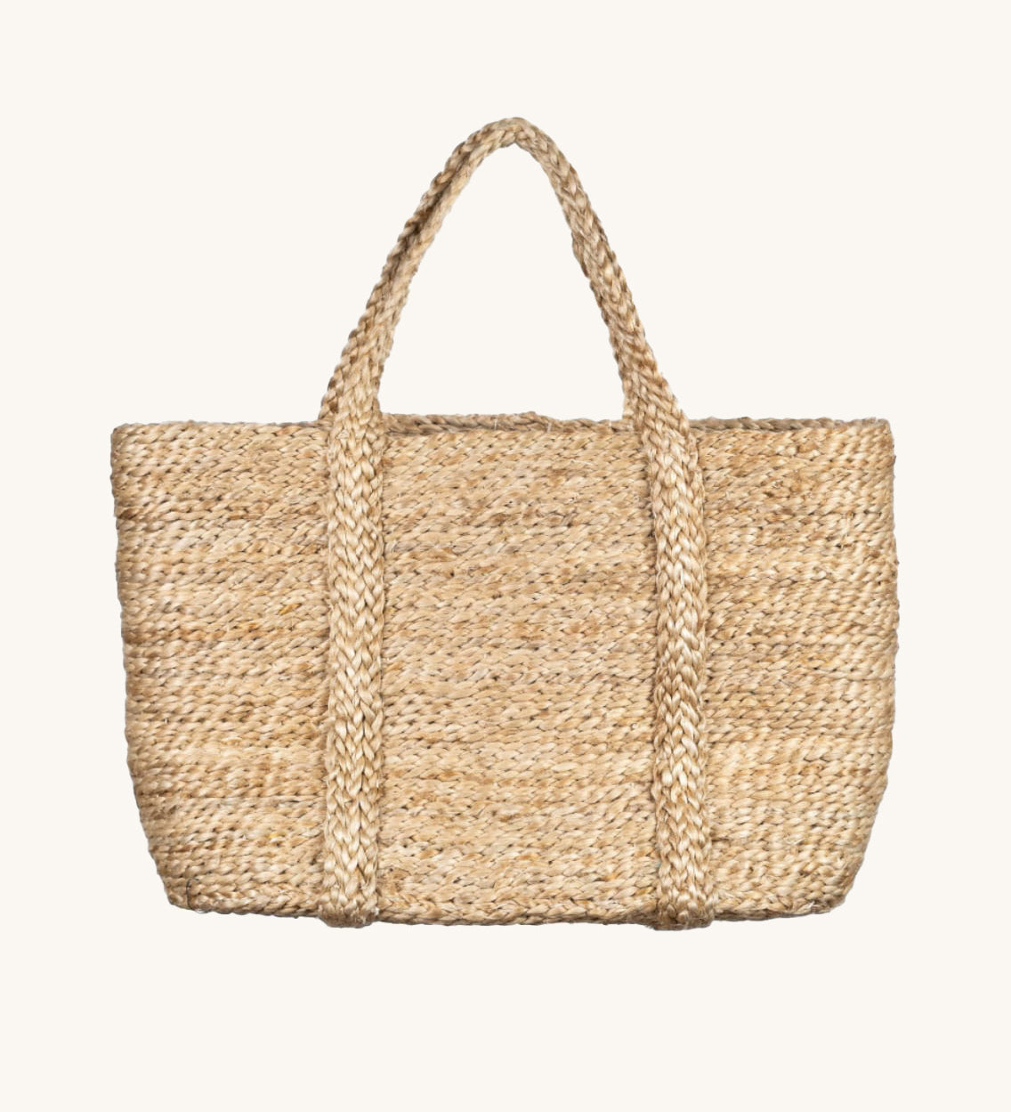 the Turtle Bags Fair Trade and hand woven jute basket with handles