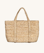 the Turtle Bags Fair Trade and hand woven jute basket with handles