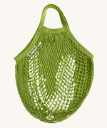 The Turtle Bags organic, fair trade cotton string grocery shopping reusable bag in lime green