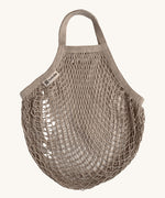 The Turtle Bags organic, fair trade cotton string grocery shopping reusable bag in mushroom beige