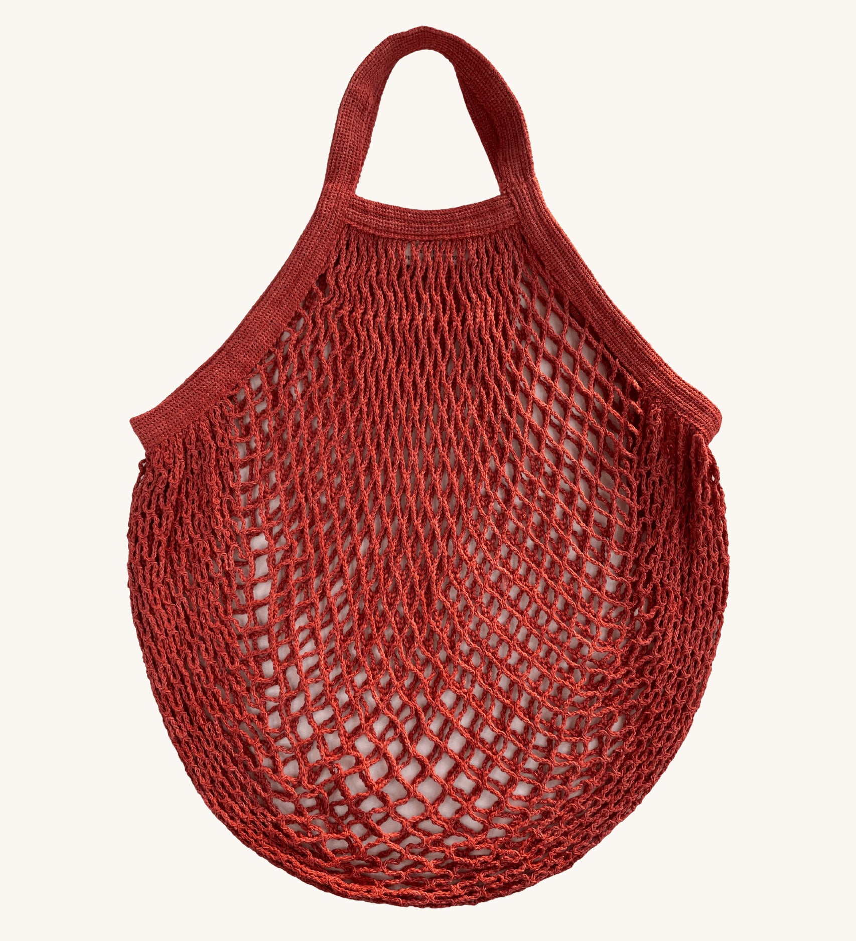 The Turtle Bags organic, fair trade cotton string grocery shopping reusable bag in red