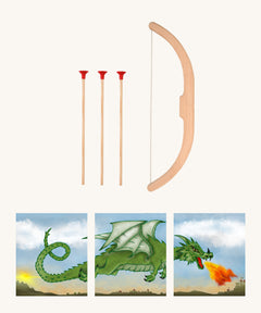 The Vah Easy Aim Set which comes with a Bow, Arrows & dragon themed Target