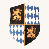 Vah Ludwig Wooden Toy Shield pictured on a plain background