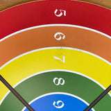 Cible ronde en bois Vah pour flèches de sécurité