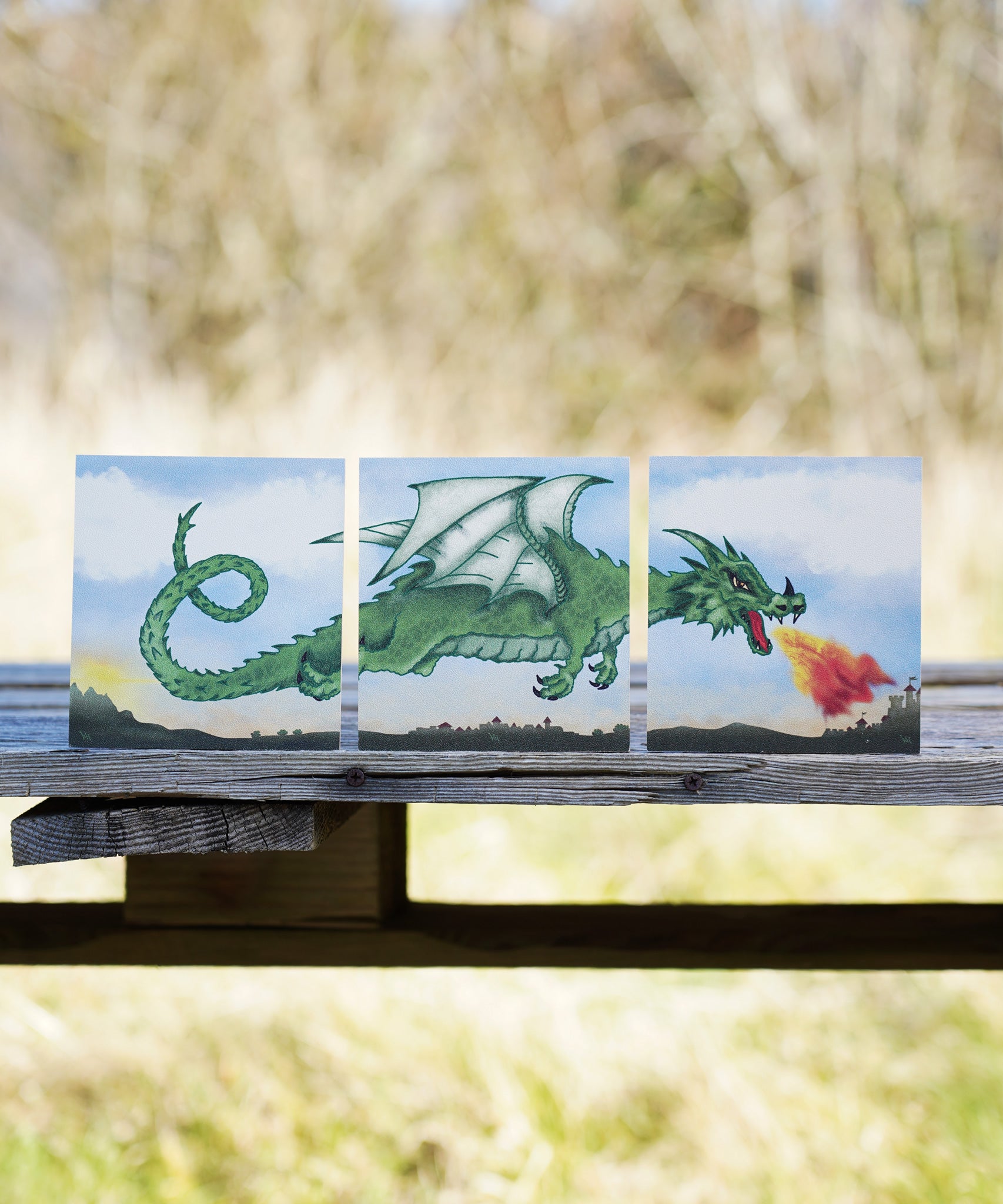 VAH Wooden Dragon Target Trio for use with VAH Safety Arrows.