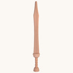 Vah Hand crafted Wooden Roman Aurelius Sword, on a cream background