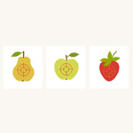 A trio of fruit themed targets for the VAH safety arrows.