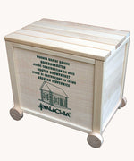 Walachia Vario Massive Box Wooden Building Set containing 418 Pieces.  This modular wooden building block system is perfect for those who enjoy a challenge. The sets are available in various sizes at Babipur.  