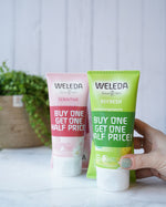 two green tubes of natural citrus creamy body wash with  Buy 1 Get 1 Half Price band