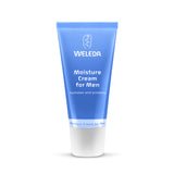 Men's 30ml Weleda moisturising cream on a white background