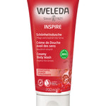 two red tubes of natural pomegranate body wash with  Buy 1 Get 1 Half Price band