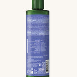 Back of Weleda Relax Shower Cream Lavender 400ml showing natural origin ingredients and product information.
