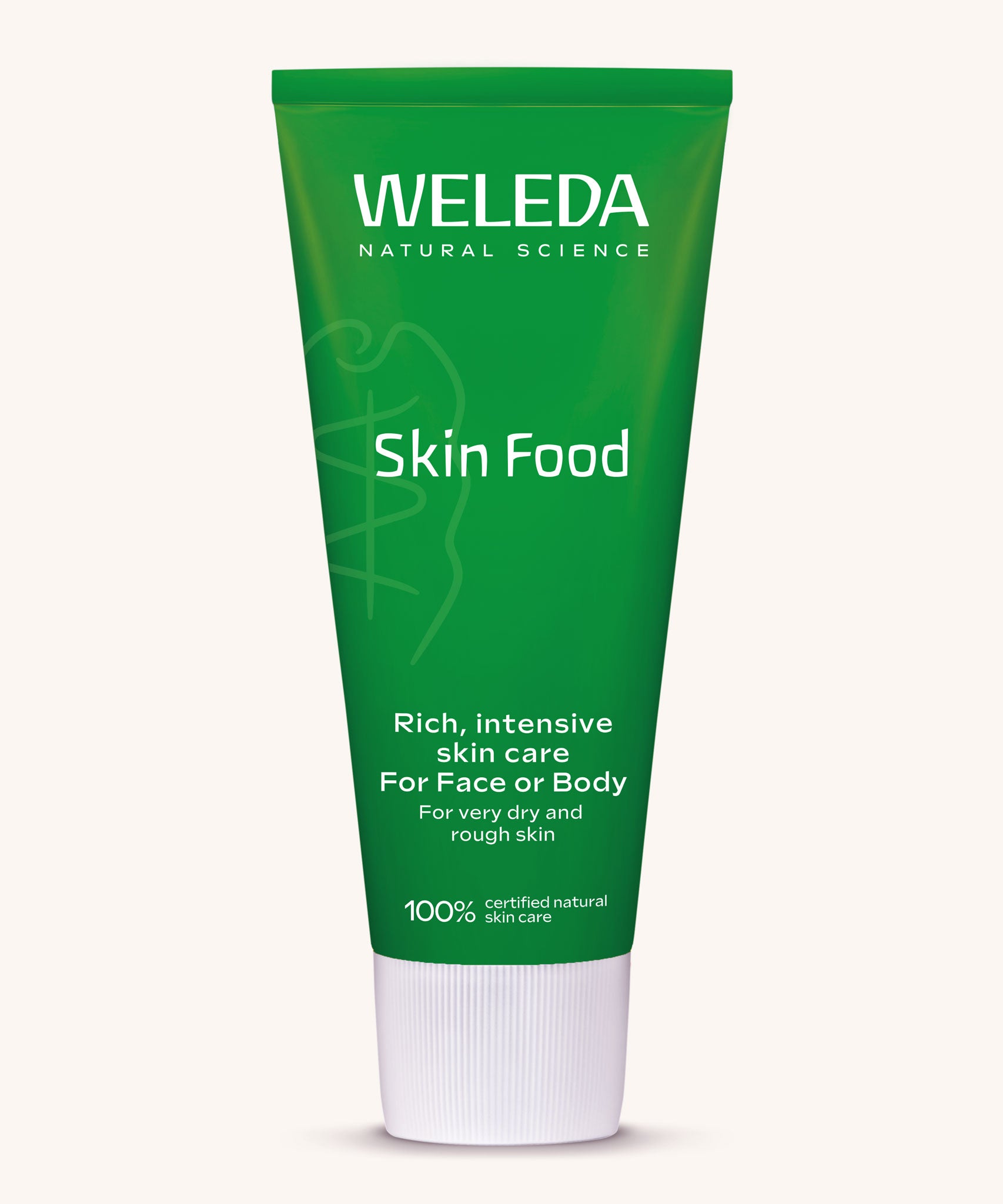 A 75ml tube of Weleda Skin Food - 100% Natural Moisturiser.