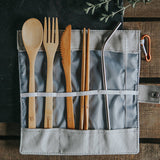 Wild & Stone Reusable Bamboo Picnic Cutlery Set