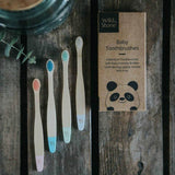 Wild & Stone Baby Bamboo Toothbrush - Extra Soft Bristles - 4 Pack