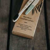 Wild & Stone Adult Bamboo Toothbrush - Medium Bristles - 4 Pack
