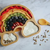 Wild & Stone Bamboo Rainbow Plate - Pink