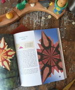 Crafting Magical Window Stars tutorial book written by Frédérique Guéret. View of one of the how to guides inside. 