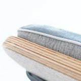 Wobbel XL board deck in aquamarine showing fabric texture 