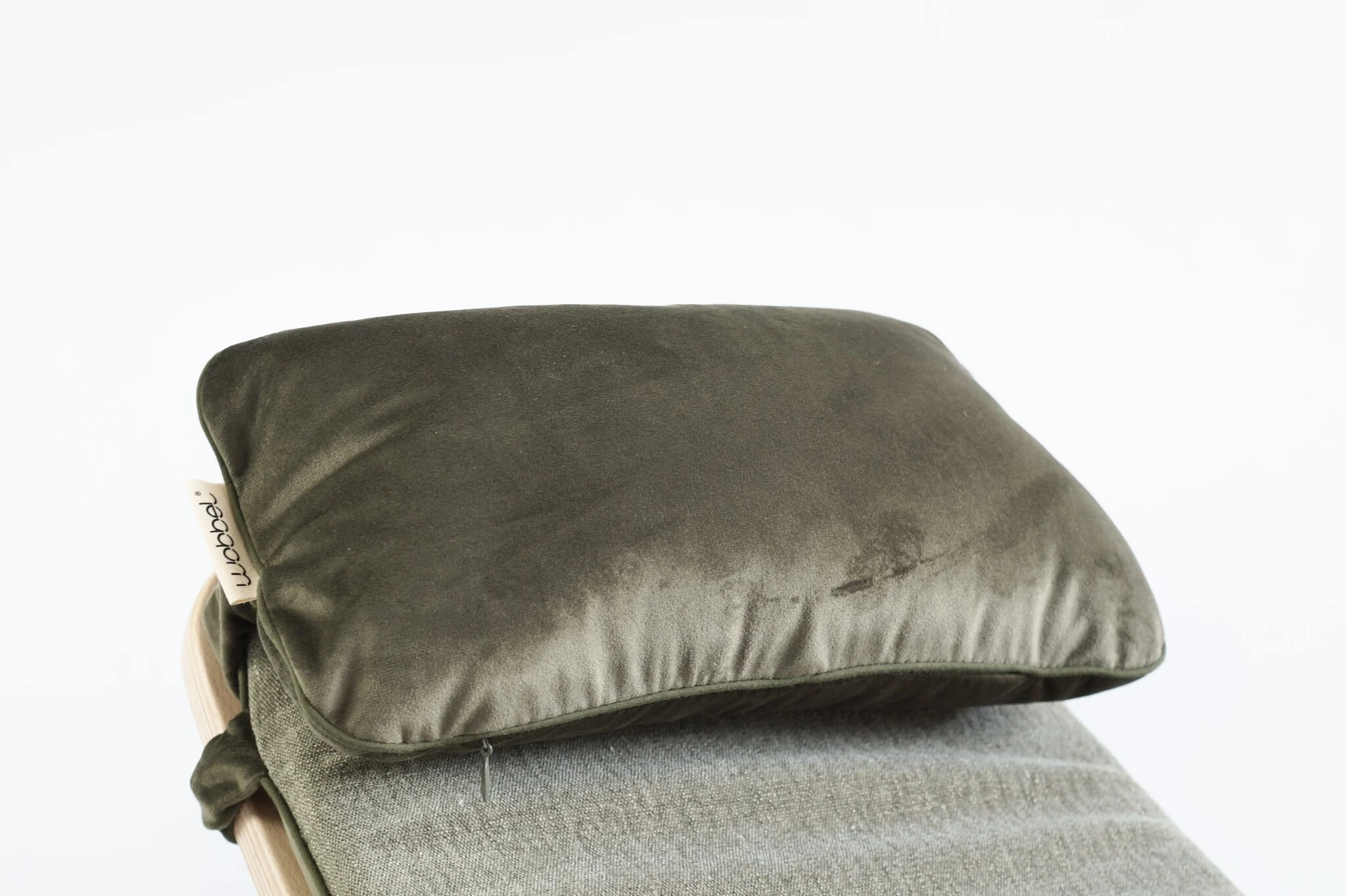 The original Wobbel Board pillow accessory in velvety Aventurine Green.