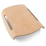 Wobbel plastic-free beech wood Sup balance board on a white background