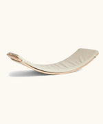 Soft oatmeal deck suitable for the Wobbel XL wooden balance board