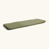 A olive green XL Wobbel deck laid flat showing elasticated loops on each end 