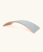 Wobbel wooden start board with a grey moonstone felt underneath
