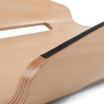 Close up of the rubber grip strips on the Wobbel Sup balance board on a white background
