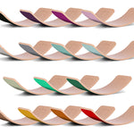 Full range of Wobbel XL felted boards on a white background