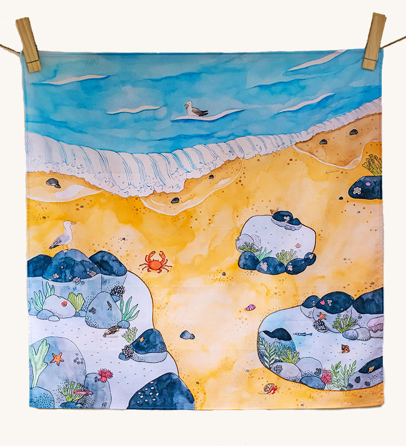 Wonderie Rock Pool Life Play Cloth.