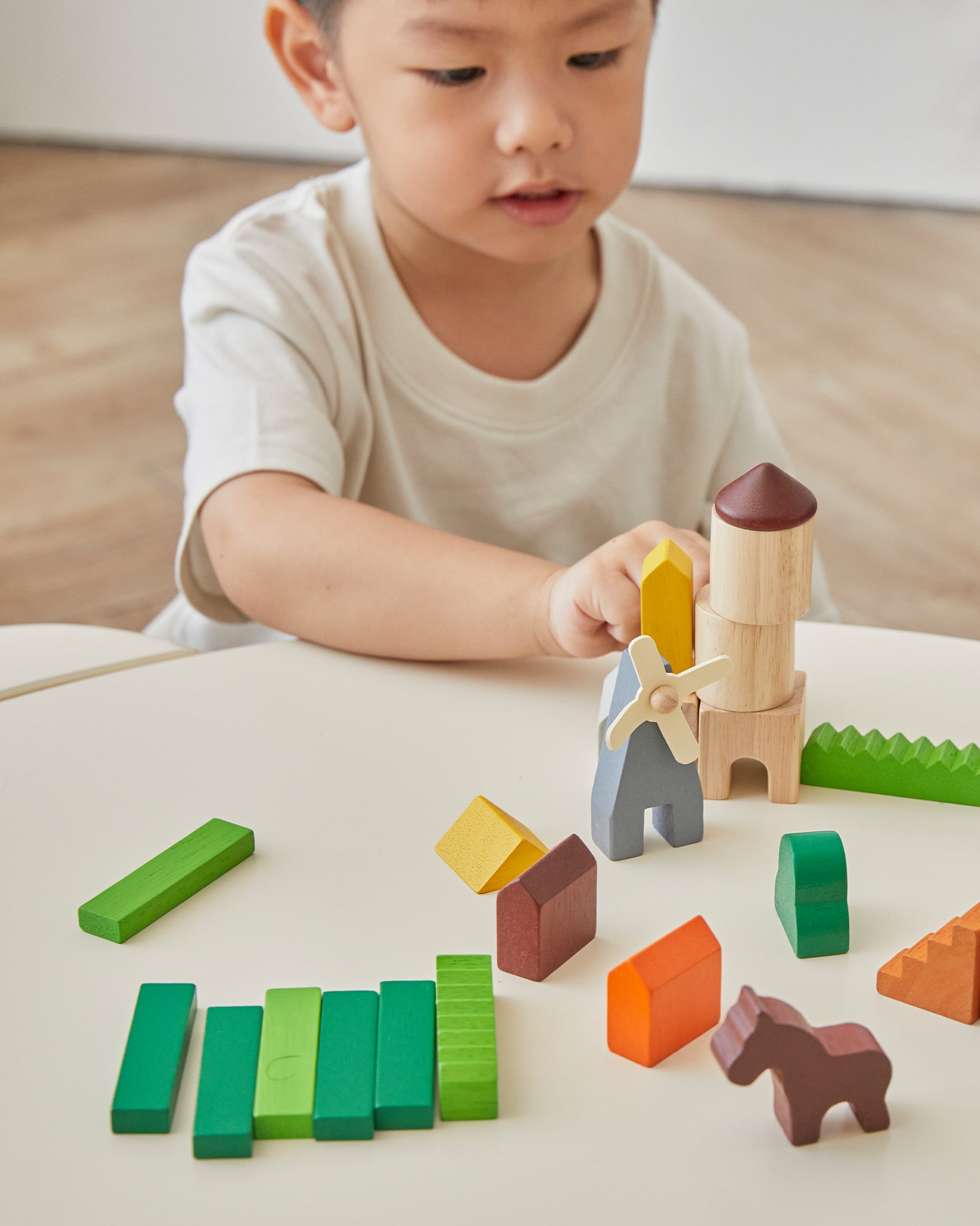 PlanToys Wooden Country Blocks – Babipur