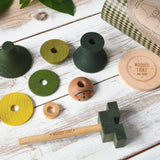Wooden Story Stacking Toy Stick Figure - No7