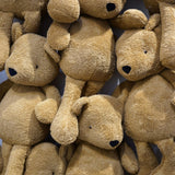 A group of the caramel brown Wooly Organic teddy bears available at Babipur. These bears are soft, cuddly and have cute facial features.