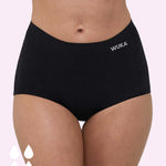WUKA Stretch Boxer Shorts Heavy Flow - Black