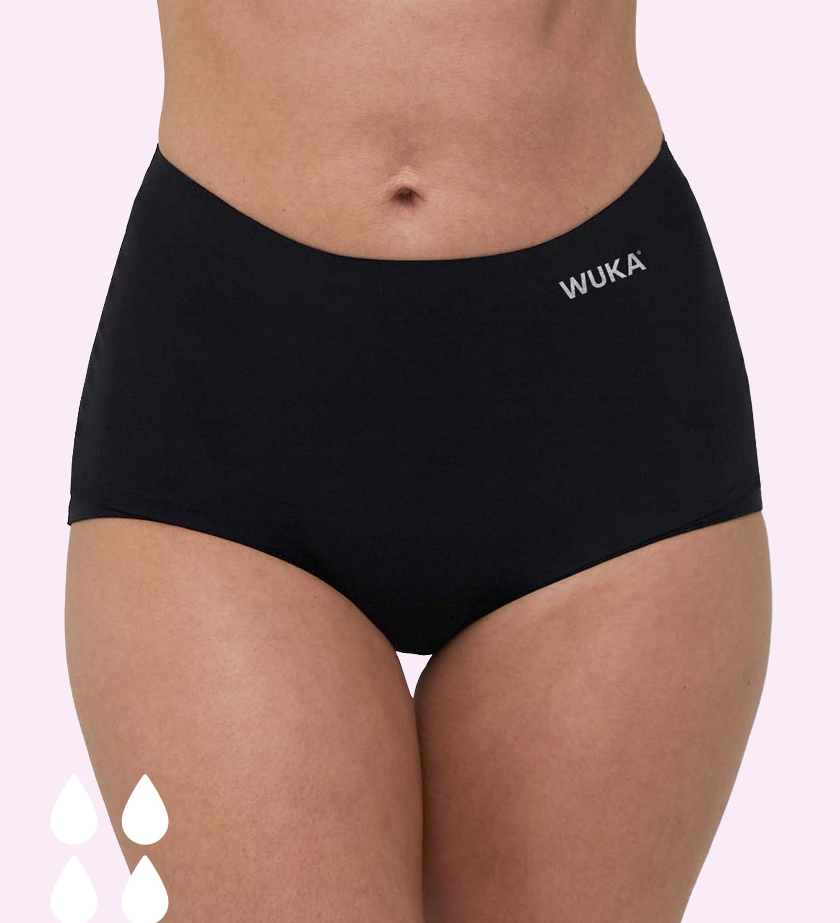 WUKA Stretch Period Boxer Shorts Black Heavy Flow – Babipur