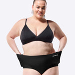 A closer view of the WUKA Stretch Boxer Shorts Heavy Flow - Black