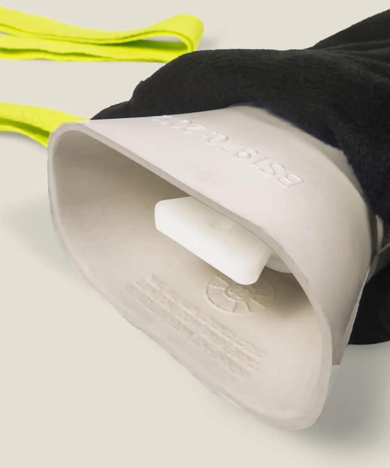 Wuka wearable hot water bottle showing a close up of a closed cap