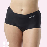 WUKA Teen Stretch Boxer Shorts Heavy Flow - Black