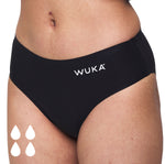 WUKA Teen Stretch Seamless Period Pants Black - Heavy Flow 