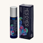 Yes O Yes Intimate Organic Stimulant Oil - 10ml roll-on applicator next to the box
